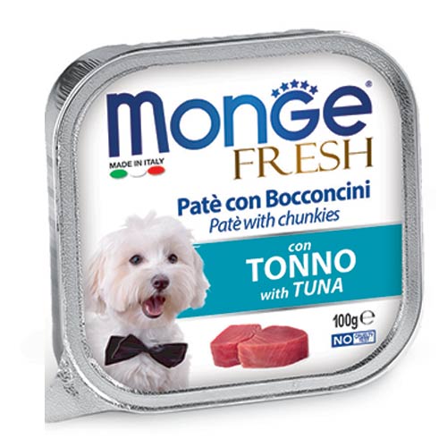 Monge Fresh Pastete mit Thunfisch für Hunde 100g 1 Monge Fresh Pastete mit Thunfisch für Hunde 100g