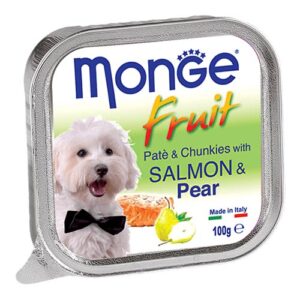 Monge Fruit mit Lachs und Birne für Hunde 100g
