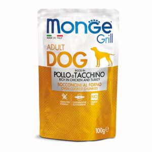 Monge Grill Nassfutter mit Huhn und Truthahn 100g