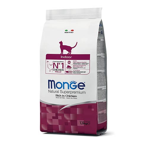 Monge Indoor Huhn Katzenfutter 1 Monge Indoor Huhn Katzenfutter