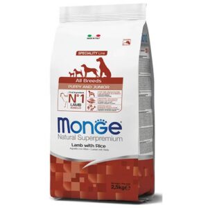 Monge Puppy Junior Lamm mit Reis und Kartoffel für Welpen aller Rassen