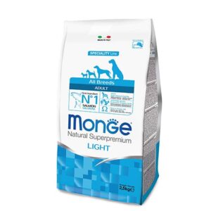 Monge Monoprotein Lachs Light für erwachsene Hunde aller Rassen