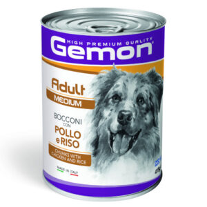 Gemon Chunkies Medium mit Huhn und Reis für erwachsene Hunde 415 g